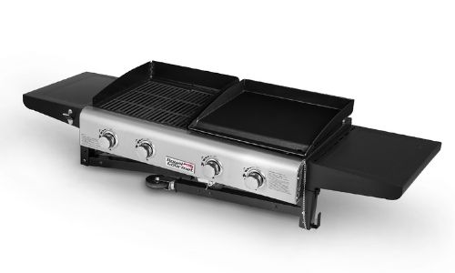 Royal Gourmet 4-Burner Flat Top Gas Grill and Griddle Combo cooking surface