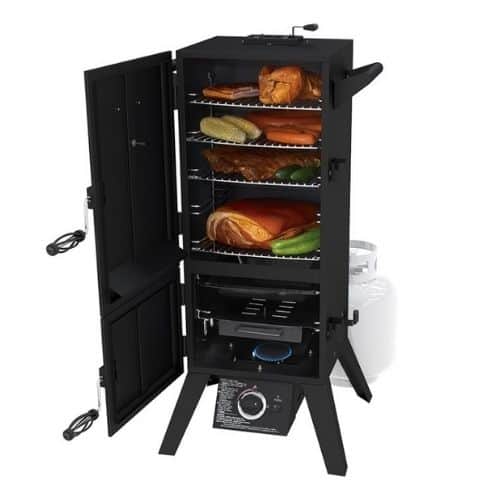 Dyna Glo smoker with food