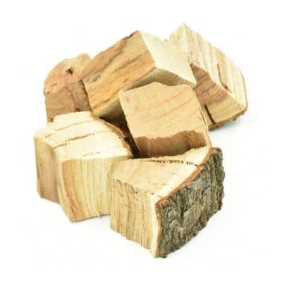 smoking wood chunks