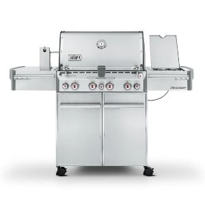 Weber Summit S-470 Propane Gas Grill With Rotisserie, Sear Burner & Side Burner