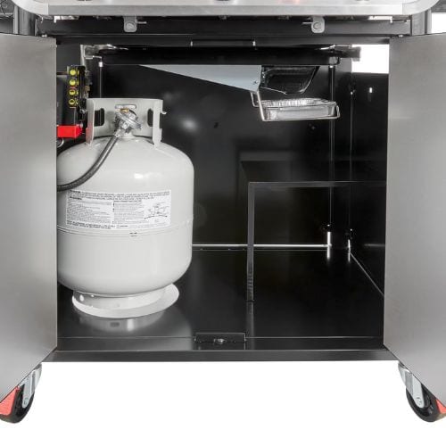 Weber Genesis E-325s cabinet propane gas tank