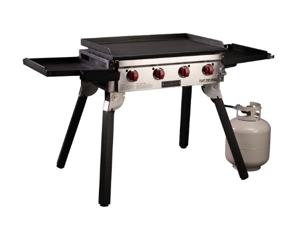 Camp Chef 4 Burner Portable Flat Top Propane Gas Grill FTG600P