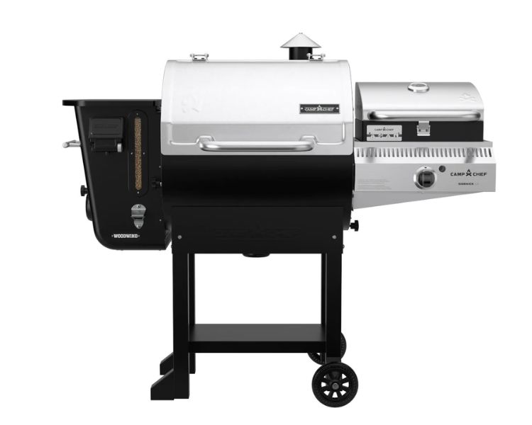 Camp Chef Woodwind WiFi 24-Inch Pellet Grill With Propane Sidekick Sear Box