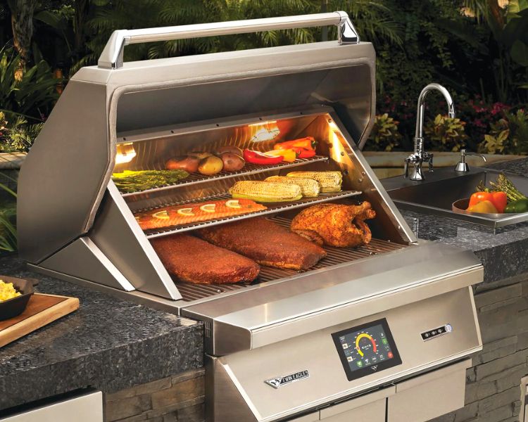 Twin Eagles TEPG36G Wi-Fi Controlled 36-Inch Built-In Stainless Steel Pellet Grill and Smoker