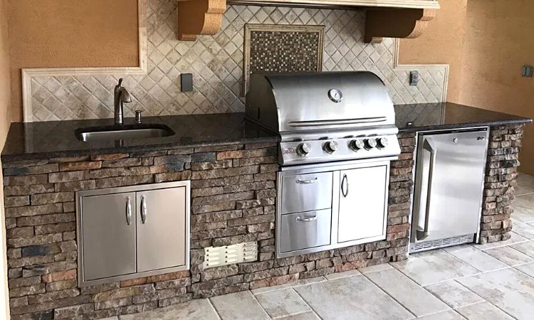 Blaze outdoor kitchen with grill