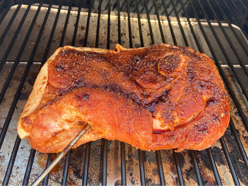 Smoking Pork Shoulder in Traeger Pellet Grill