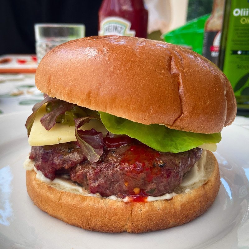 grilled cheeseburger