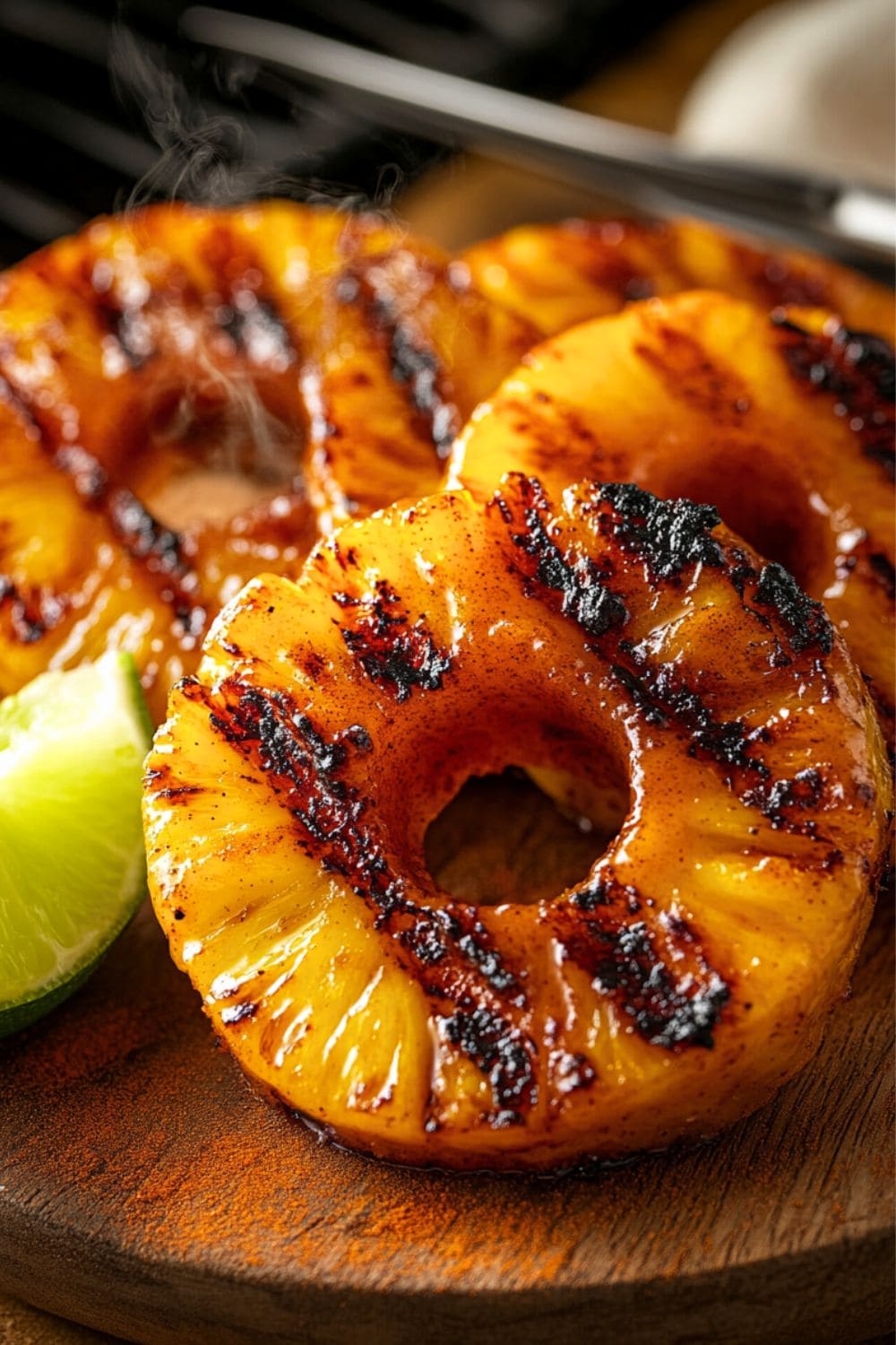 Sweet and Spicy Grilled Pineapple