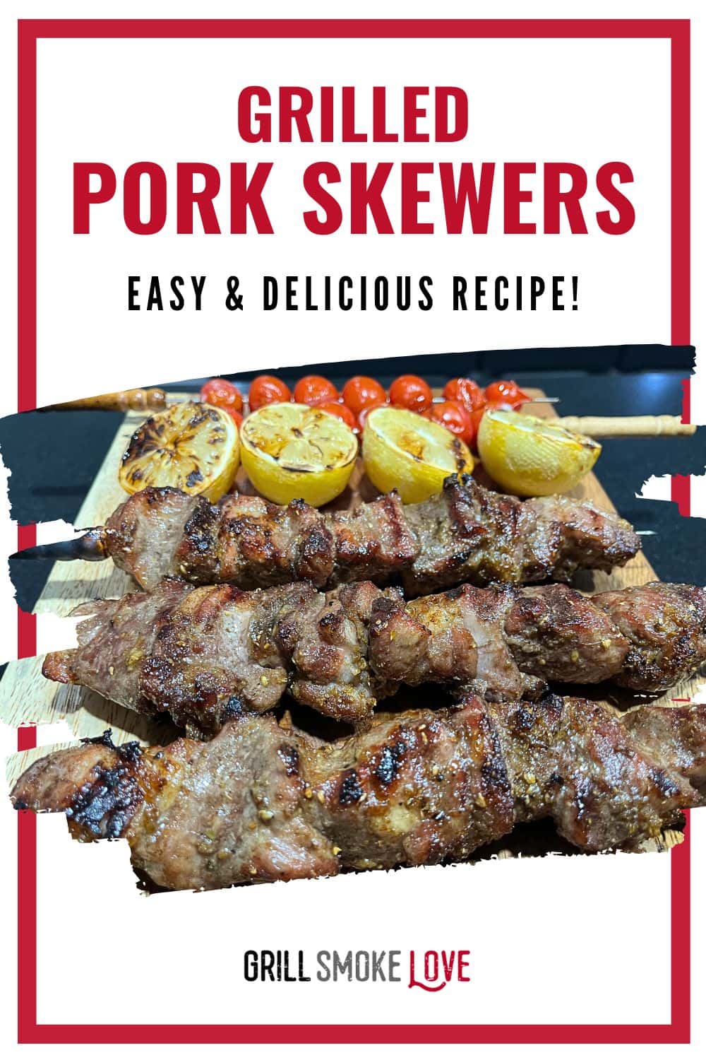grilled pork skewers